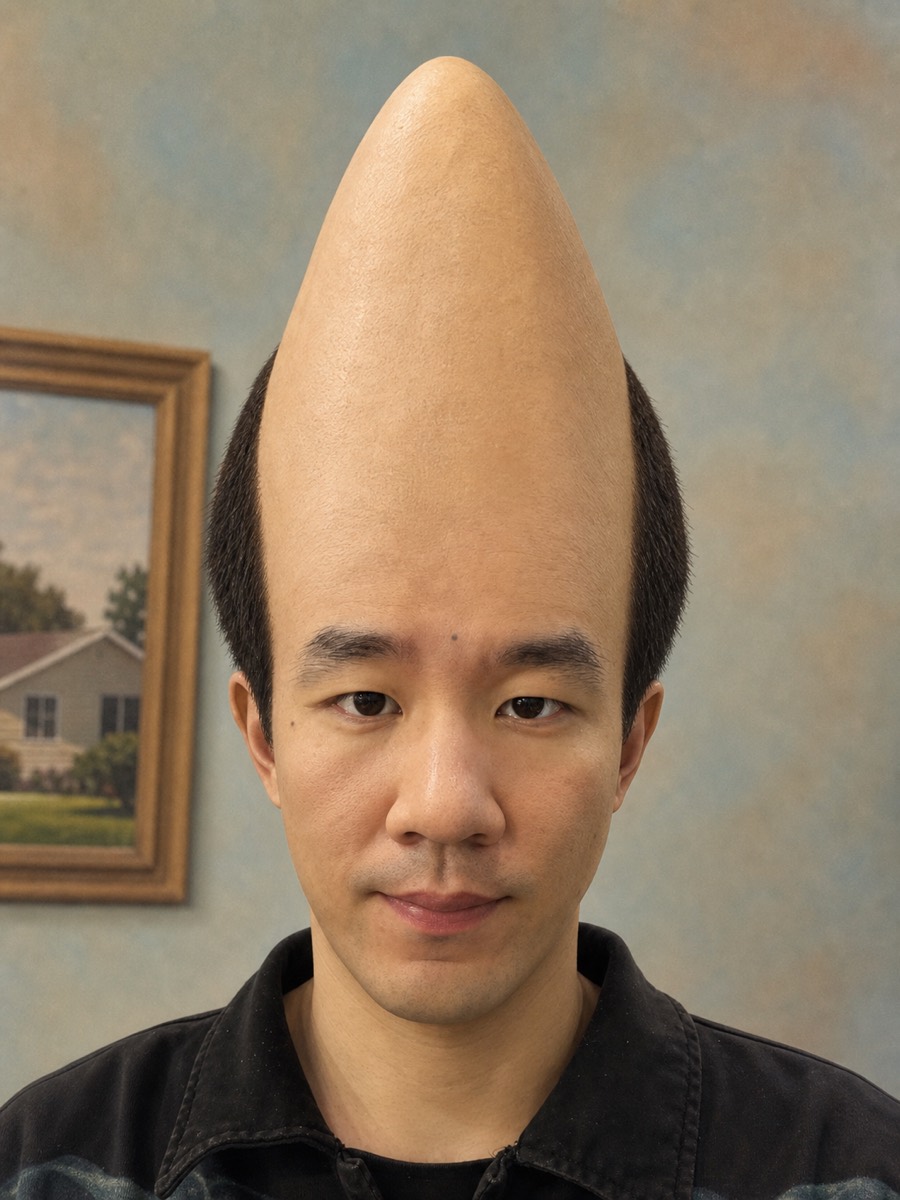 锥形脑袋示例