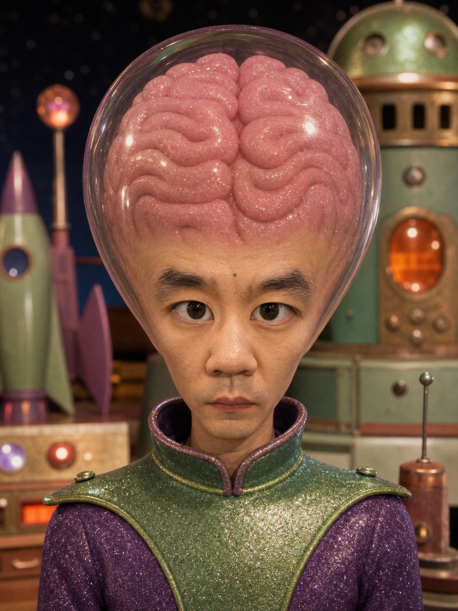 复古火星大脑袋示例
